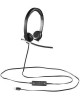 LOGITECH Гарнитура H650E, для компьютера, накладные, проводные, черный [981-000519]
