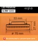 Лампа светодиодная ECOLA T5QV60ELC GX53 6,0W 220V 4200K матовое стекло