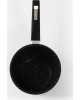 Ковш МЕЧТА 81802 Гранит black 1.2л с несъемной ручкой и стекл. Крышкой