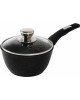 Ковш МЕЧТА 81802 Гранит black 1.2л с несъемной ручкой и стекл. Крышкой