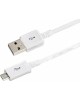 Дата-кабель REXANT (18-4269-20) USB кабель microUSB длинный штекер 1 м белый