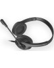A4TECH Гарнитура Fstyler FH100U, для компьютера, накладные, проводные, черный [fh100u (stone black)]