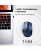 UGREEN Мышка компьютерная беспроводная MU006 (15064) Ergonomic Wireless Mouse 2.4G 4000DPI Silence Design. Цвет: синий