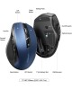 UGREEN Мышка компьютерная беспроводная MU006 (15064) Ergonomic Wireless Mouse 2.4G 4000DPI Silence Design. Цвет: синий