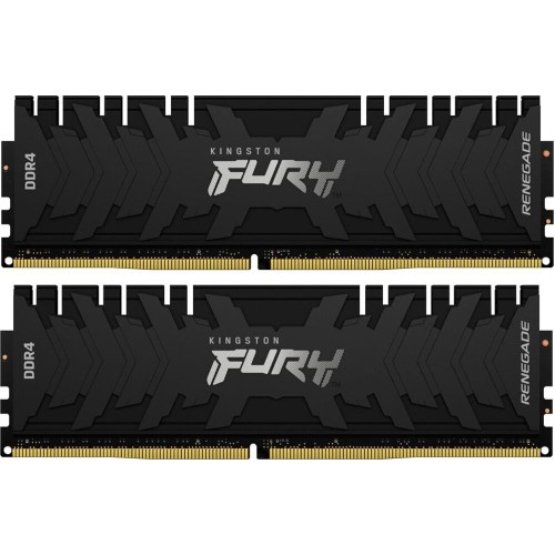 KINGSTON Память DDR4 2x8GB 3200MHz KF432C16RB2K2/16 Fury Renegade Black RTL Gaming PC4-25600 CL16 DIMM 288-pin 1.35В kit dual rank с радиатором Ret KINGSTON Память DDR4 2x8GB 3200MHz KF432C16RB2K2/16 Fury Renegade Black RTL Gaming PC4-25600 CL16 DIMM 288-pin 1.35В kit dual rank с радиатором Ret