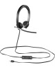 LOGITECH Гарнитура H650E, для компьютера, накладные, проводные, черный [981-000519]