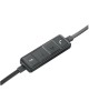 LOGITECH Гарнитура H650E, для компьютера, накладные, проводные, черный [981-000519]