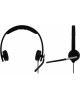 LOGITECH Гарнитура H650E, для компьютера, накладные, проводные, черный [981-000519]