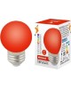 Лампа декоративная светодиодная VOLPE (UL-00005646) LED-G45-1W/RED/E27/FR/С