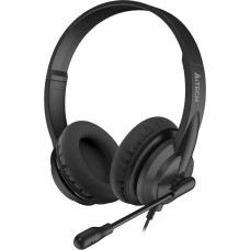 A4TECH HU-10 черный 2м накладные USB оголовье (HU-10/USB/BLACK)