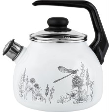 Чайник APPETITE 4с209я FLORA-2 эмал 3,0л со свистком