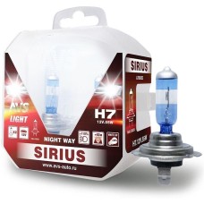 AVS Галогенная лампа SIRIUS/NIGHT WAY/ PB H7.12V.55W. 2шт