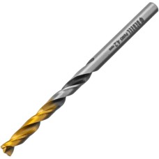 DENZEL Сверло спиральное по металлу 4,2 x 75мм, Р6М5, Golden Tip, многогранная заточка 718273