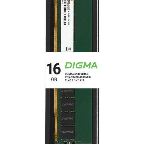 DIGMA Память DDR5 32GB 4800MHz DGMAD54800032D RTL PC5-38400 CL40 DIMM 288-pin 1.1В dual rank Ret DIGMA Память DDR5 32GB 4800MHz DGMAD54800032D RTL PC5-38400 CL40 DIMM 288-pin 1.1В dual rank Ret