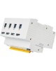 IEK Выключатель автом. дифф. тока АД14 (MAD10-4-040-C-030) 40A тип C 4.5kA 30мА AC 4П 400В 5мод белы