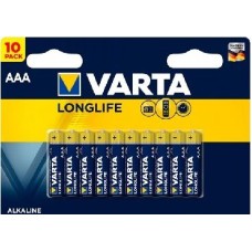 Элементы питания VARTA LR03 AAA BL10 ENERGY ALKALINE 1.5V (4103) (4103229491)