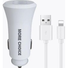 АЗУ MORE CHOICE (4627151192093) AC23i 2USB 2.4A для 8-pin White