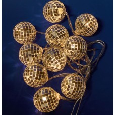 Гирлянда UNIEL (UL-00008423) ULD-S1800-010/STB/3AA WARM WHITE IP20 DISCOBALLS