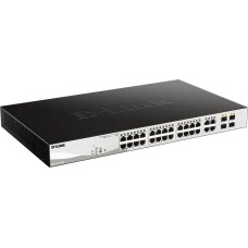 D-LINK Коммутатор DGS-1210-28P/FL1A 28x1Гбит/с 4xКомбо(1000BASE-T/SFP) 24PoE 193W управляемый