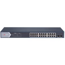HIKVISION Коммутатор DS-3E1526P-SI 24x1Гбит/с 2SFP 24PoE+ 370W управляемый