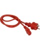 LANMASTER Шнур питания LAN-PP13/SH-7.0-RD C13-Schuko проводник.:3x0.75мм2 7м 220В 10А красный