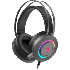 A4TECH Гарнитура игровая Bloody G521S, для компьютера, мониторные, проводные, серый