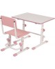 Парта POLINI Растущая парта-трансформер Polini kids Simple М1 75х55 см, белый-розовый