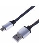 Дата-кабель REXANT (18-4242) USB кабель microUSB, шнур в джинсовой оплетке REXANT