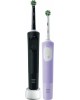 ORAL-B Набор электрических зубных щеток Vitality Pro насадки для щётки: 2шт, цвет:черный и лиловый [80368953]