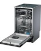 HAIER Встраиваемая посудомоечная машина HDWE11-396RU, узкая, ширина 44.8см, полновстраиваемая, загрузка 11 комплектов