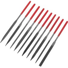 Надфиль KRANZ (KR-12-4103) Набор надфилей 160х4мм, обрезиненные рукоятки, 10 шт.