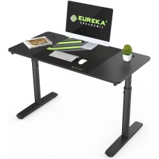 Стол компьютерный EUREKA Стол игровой ERK-IMOD-47B-V3, МДФ, черный