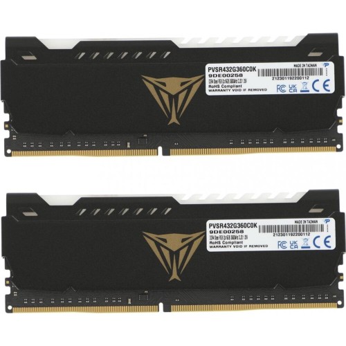 PATRIOT Модуль памяти DIMM DDR4-3600 32GB RGB PVSR432G360C0 PATRIOT Модуль памяти DIMM DDR4-3600 32GB RGB PVSR432G360C0