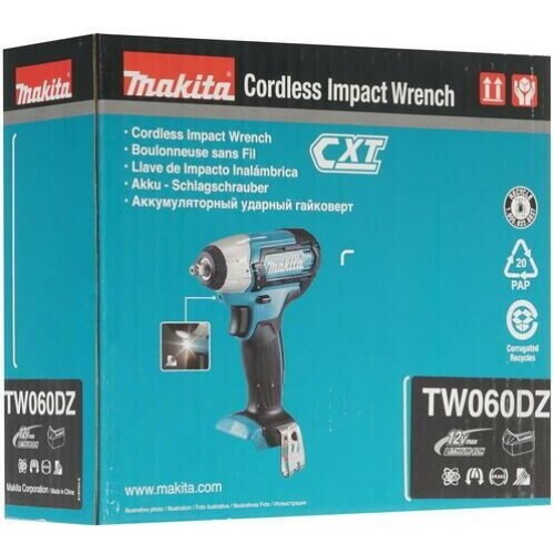 MAKITA Ударный гайковерт TW060DZ, без АКБ, без ЗУ MAKITA Ударный гайковерт TW060DZ, без АКБ, без ЗУ