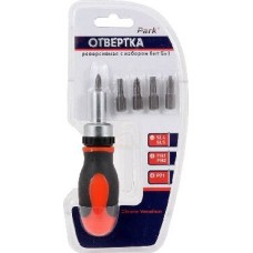 отвертка PARK OTV07NB отвертка реверсивная с набором бит 5+1 (356207)