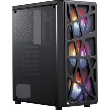 FORMULA Корпус MANA черный без БП ATX 6x120mm 2xUSB2.0 1xUSB3.0 audio bott PSU