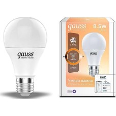 GAUSS Умная лампа IoT Smart Home E27 8.5Вт 806lm Wi-Fi (упак.:1шт) (1050112)