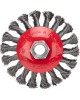 Щетка коническая KRANZ (KR-91-1201) Щетка коническая для УШМ, крученая стальная проволока, 100мм, М14