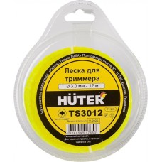 HUTER Леска для садовых триммеров TS3012 d=3мм L=12м для GGT-1900S(T) (71/2/3)