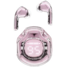 ACEFAST Беспроводные наушники T8 Crystal color bluetooth earbuds. Цвет: розовый лотос