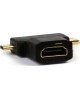 Кабель, переходник SMARTBUY A119 адаптер HDMI F-MINIHDMI M-MICROHDMI M