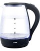 Чайник электрическикй LIRA LR 0105 стекло/черный (00-00010818)