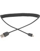 Дата-кабель REXANT (18-4300) USB кабель универсальный microUSB шнур витой 1 м черный REXANT