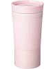 Термокружка AGNESS 709-093 ТЮДОР с конопкой-стоппером (розовый) 380мл