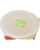 Контейнер-кружка HOMVER Greenery 750мл с клапаном с декором (светло-бежевый) 221130725/01
