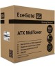 EXEGATE EX292859RUS Корпус Miditower EVO-8243 (ATX, без БП, 2*USB+1*USB3.0, черный, 3 вент. с RGB подсветкой, боковая панель - закаленное стекло)
