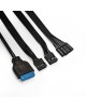 EXEGATE EX292859RUS Корпус Miditower EVO-8243 (ATX, без БП, 2*USB+1*USB3.0, черный, 3 вент. с RGB подсветкой, боковая панель - закаленное стекло)