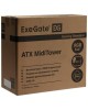 EXEGATE EX292859RUS Корпус Miditower EVO-8243 (ATX, без БП, 2*USB+1*USB3.0, черный, 3 вент. с RGB подсветкой, боковая панель - закаленное стекло)