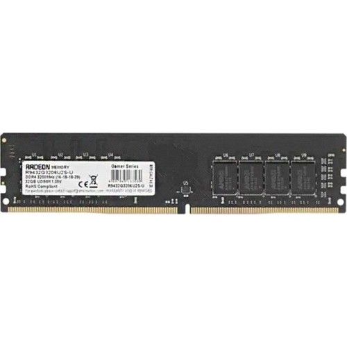 AMD Память DDR4 32GB 3200MHz R9432G3206U2S-U R9 RTL PC4-25600 CL16 DIMM 288-pin 1.35В Ret AMD Память DDR4 32GB 3200MHz R9432G3206U2S-U R9 RTL PC4-25600 CL16 DIMM 288-pin 1.35В Ret