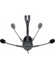 LOGITECH Гарнитура H111, для контактных центров, накладные, проводные, серый [981-000593]